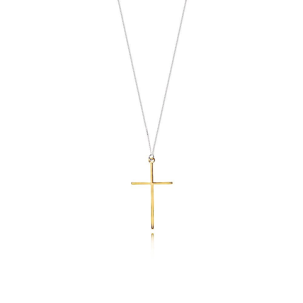 Lindi Kingi Deluxe | Nirvana Cross Pendant Gold 